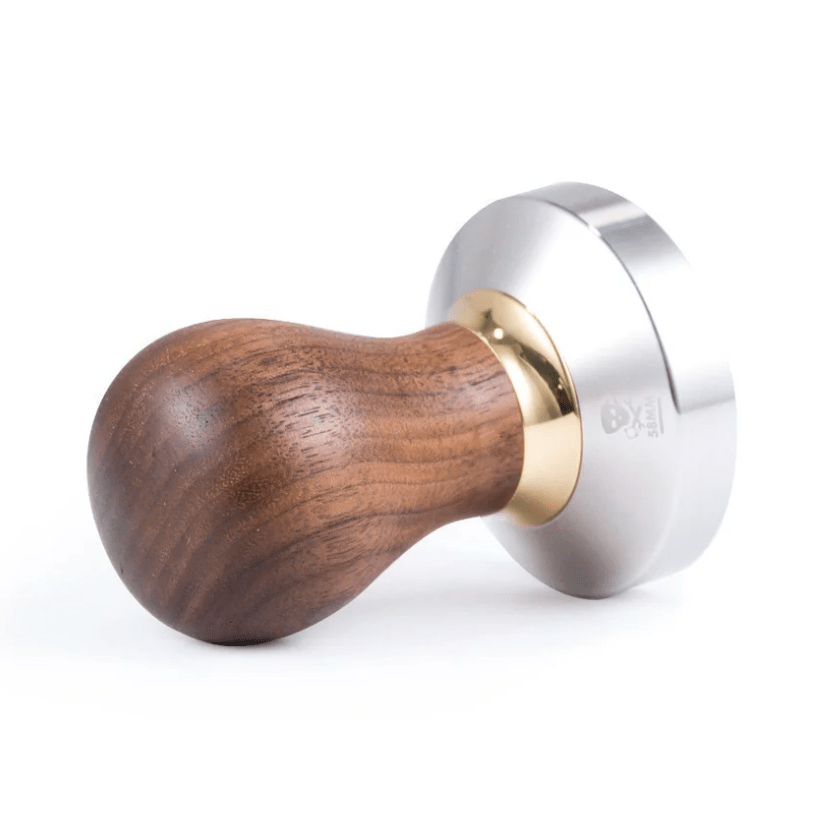 Walnut Espresso Tamper - 58mm, Flat - Tiny Footprint Coffee