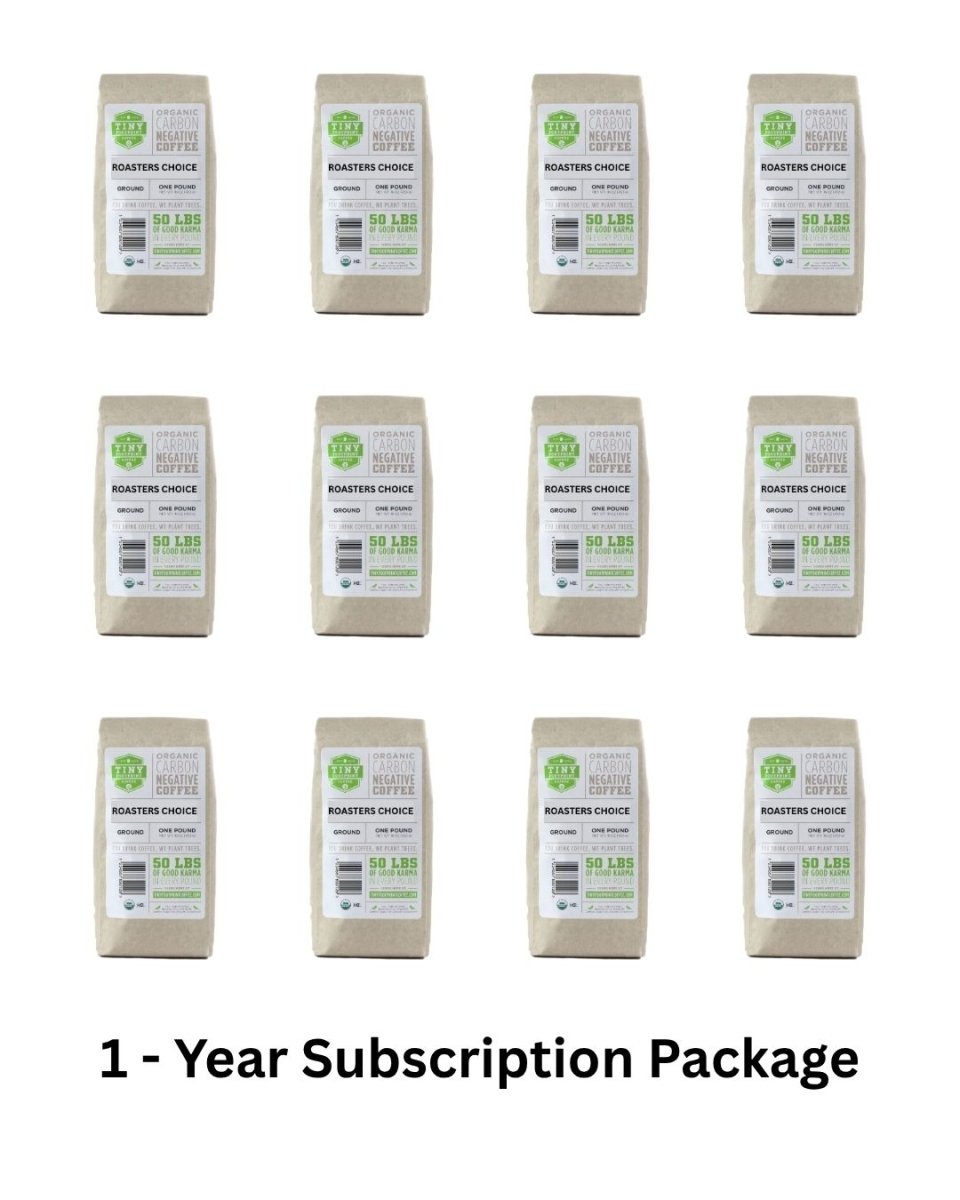 1 - Year Gift Package - Roasters Single Origin Subscription - Tiny Footprint Coffee