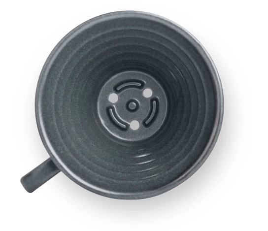 MI 185 Ceramic Wave Dripper (Sand Black) - Tiny Footprint Coffee