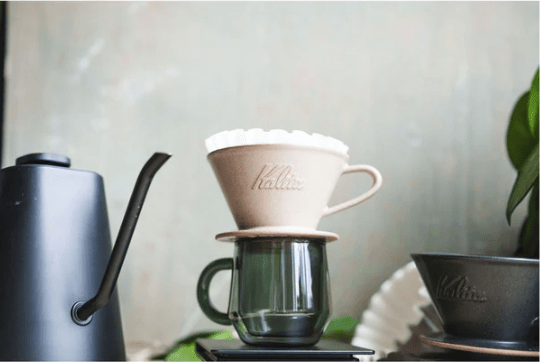 MI 185 Ceramic Wave Dripper (Sand Beige) - Tiny Footprint Coffee