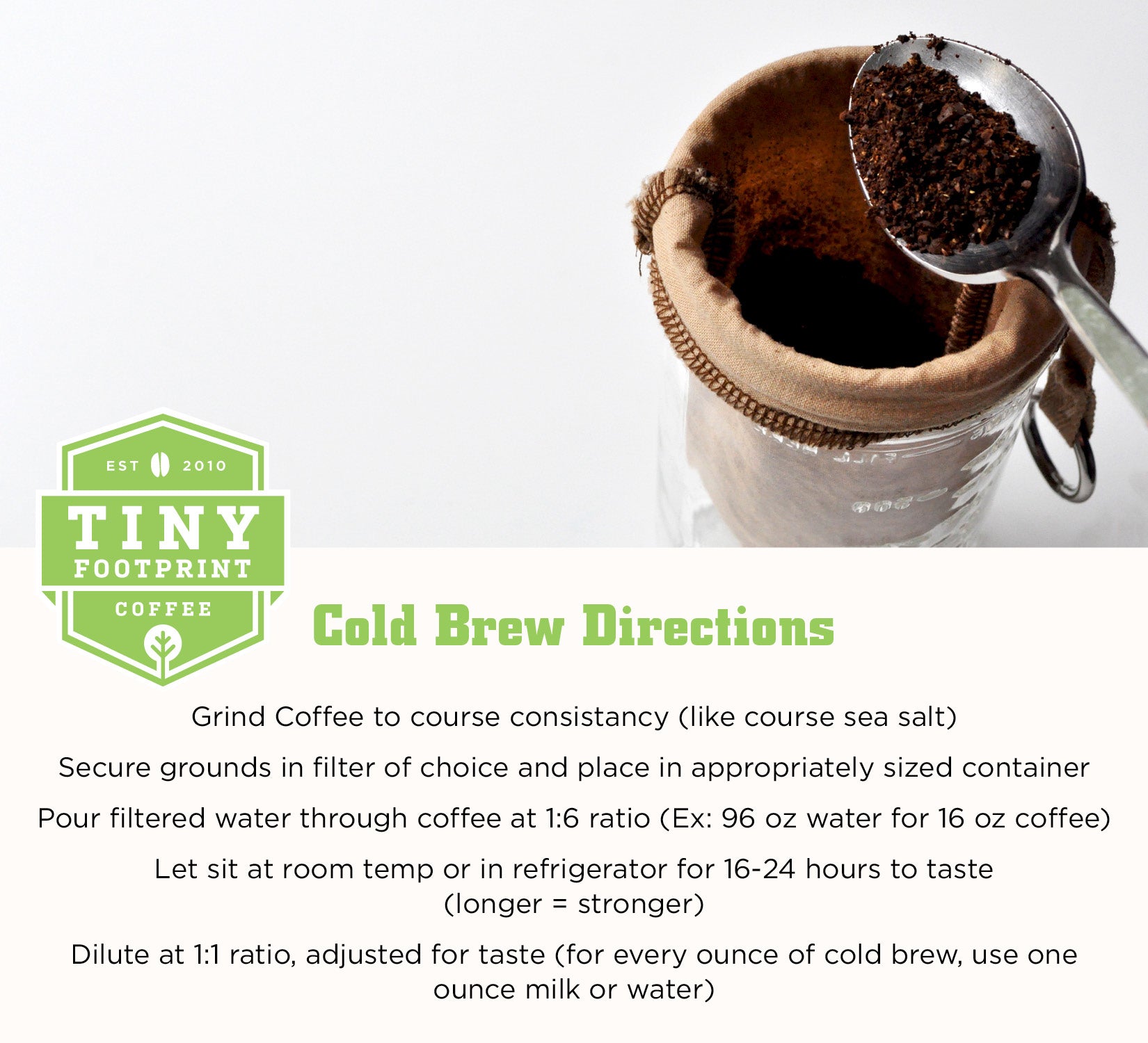 Cold Press Elixir  Cold Brew Coffee – Tiny Footprint Coffee